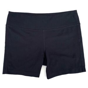 Athleta Elation High Rise Shorts Black Moisture Wicking Stretch Small